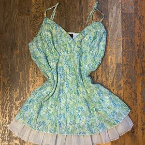 Jordache Green Paisley Tank Top